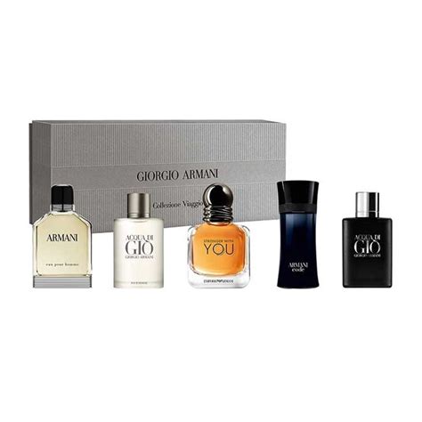 giorgio armani mens 5 piece mini set